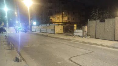 İstinat duvarının çökmesi sonucu 1 bina boşaltıldı