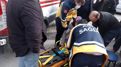Yaşlı kadına otomobil çarpıp kaçtı