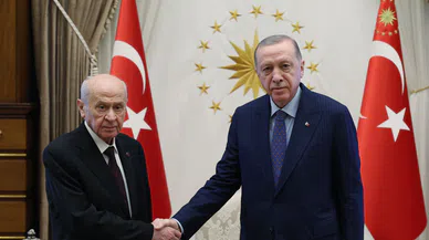 Cumhurbaşkanı Erdoğan, MHP Genel Başkanı Bahçeli ile görüştü