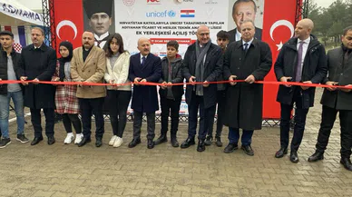 Hırvatistan ve UNİCEF tarafından yaptırılan okulun açılışı yapıldı