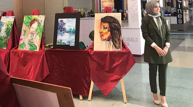 Kahramanmaraş'ta 'geri dönüşümden sanata' resim sergisi