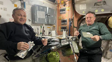 Astronot Gezeravcı uzay istasyonundan fotoğraf paylaştı