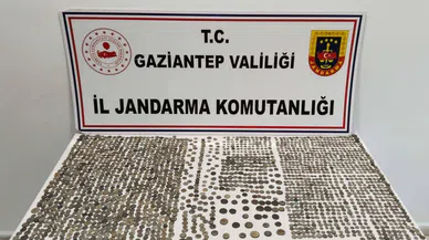 Gaziantep’te Roma dönemine ait 2 bin 51 adet gümüş sikke ele geçirildi