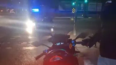 Yarış yapan motosikletler yakalandı