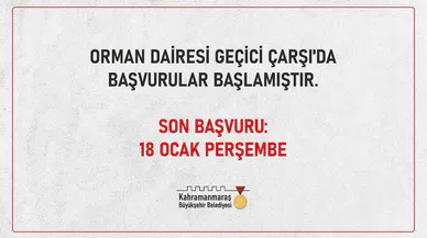 Orman Dairesi Geçici Çarşı’da Başvurular Başladı!