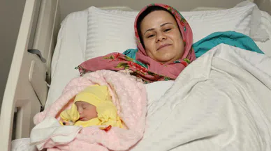 Kahramanmaraş’ta yeni yılın ilk bebeği dünyaya geldi