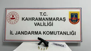 Kahramanmaraş’ta şahsın üzerinde ruhsatsız tabanca çıktı