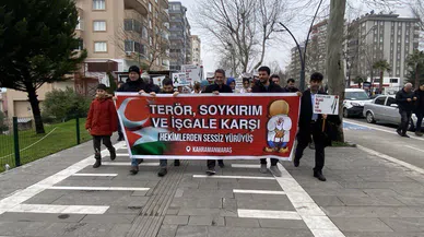 Kahramanmaraş’ta hekim ve sağlık çalışanlarından anlamlı yürüyüş