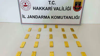 Hakkari’de kaçak 22 kilo külçe altın ele geçirildi
