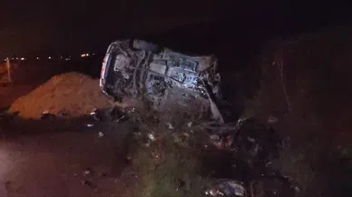Kaza yapan cipin motoru yerinden fırladı