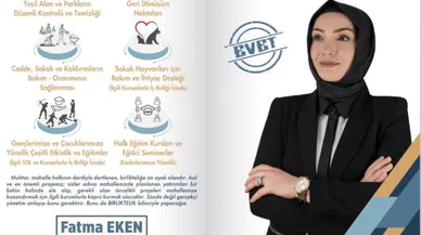 Muhtar Adayı Fatma Eken; “Yirmiikigün’e Kadın Eli Değmeli”