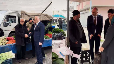 Gökşen’den esnaflara ziyaret