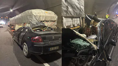 Göksun tünellerinde feci kaza, o anlar güvenlik kamerasında! 1 ölü 1 ağır yaralı
