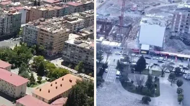Kahramanmaraş’ın deprem öncesi ve sonrası görüntüleri yürek burktu