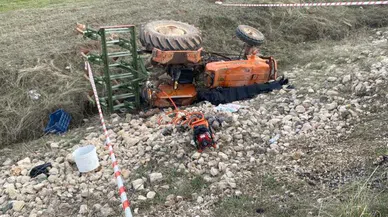 Traktör Devrildi: 1 Ölü