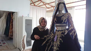 Kahramanmaraş'ta çatı katında gelinlik dükkanı