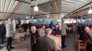 Kahvede başkan adayı vaatlerini saydı, vatandaş oyunu bırakmadı