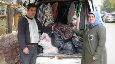 Depremzede karı-koca, geçimlerini el emeği ürünleriyle sağlıyor