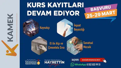 KAMEK Yeni Kursiyerlerini Bekliyor