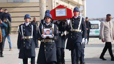 Kazada şehit olan uzman çavuş son yolculuğuna uğurlandı