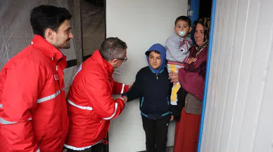 Kızılay’dan afetzedelere kışlık yardım