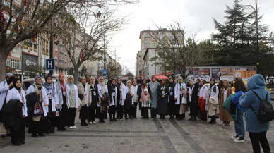 Sessiz yürüyüş ile Filistin’in sesi oldular