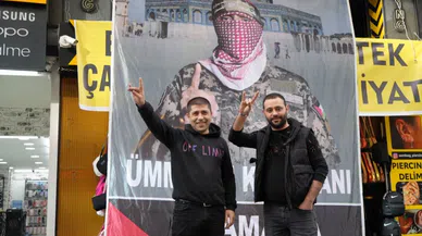 Ümit Özdağ’a Ebu Ubeyde posterli tepki