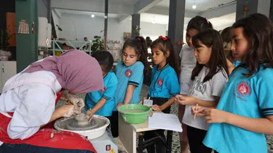 Küçük öğrenciler el sanatlarıyla tanıştı