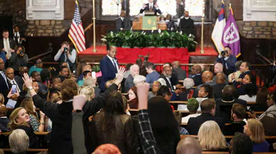 Biden’ın konuşması "Gazze’de ateşkes" sloganları ile kesildi