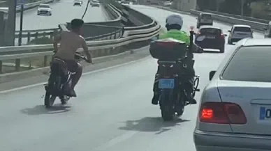 Peşindeki polisin üzerine motosiklet süren sürücüye 38 bin lira para cezası