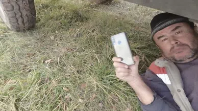 Dron korkusuyla traktörün altına saklanan adam konuştu