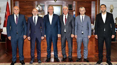 Öztunç ve CHP’li belediyeler Mansur Yavaş’ı ziyaret etti