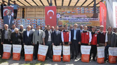 Çiftçilere ayçiçeği tohum desteği