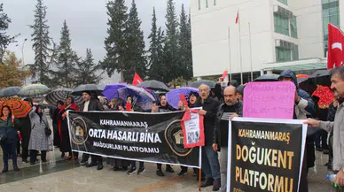 Kahramanmaraş'ta 'orta hasarlı mağdurları' yağmur durduramadı