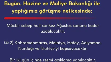 Prof. Dr. Şahin’den "Mücbir Sebep" açıklaması