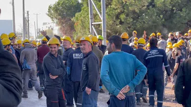 Yalova’da tersanede yemekleri geç geldiği için cuma namazını kaçıran işçilerden protesto