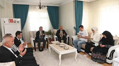 Görgel ve Kirişci'den şehit yakınlarına ziyaret