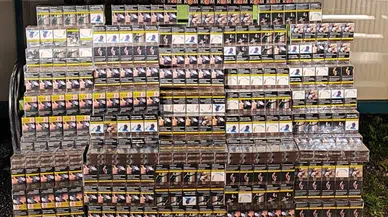 1620 paket gümrük kaçağı sigara ele geçirildi