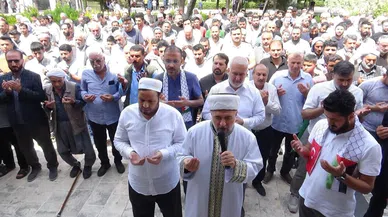 Kudüs'te öldürülen Şanlıurfalı imam için gıyabi cenaze namazı kılındı