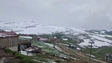 Karadeniz yaylalarında kış geri döndü