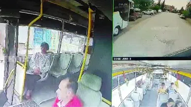 Yaşlı kadının otobüsün altında kaldı