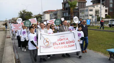 Çölyak hastaları için farkındalık yürüyüşü düzenlendi