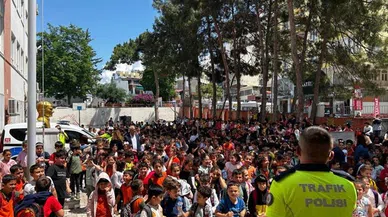 İlkokul Öğrencilerine trafik eğitimi verildi