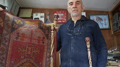 Dünyaca ünlü Sivas kiliminin motiflerini bastona işliyor