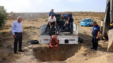 Menşei belirsiz 500 kilo et ele geçirildi