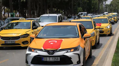 Taksicilere yönelik saldırılar protesto edildi