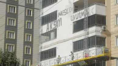 Kahramanmaraş'ta İnşaat İşçilerinden Filistin'e Destek: "Mescidi Aksa'yı Unutma"
