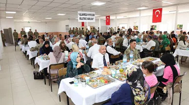 Şehit ve gazi aileleri Aksu Kışlasında bir araya geldi