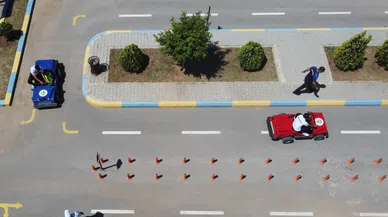 10 bin çocuğa trafik eğitimi