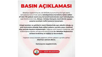 Nizip Belediye Başkanı Doğan'ın çarptığı yaya hayatını kaybetti